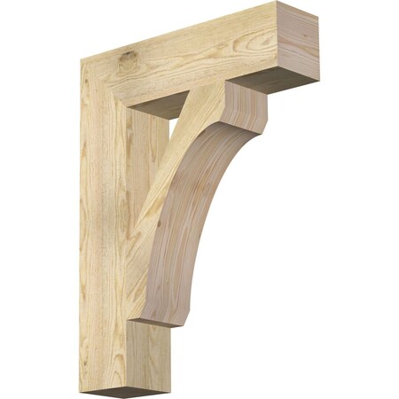 Ekena Millwork Legacy Block Rough Sawn Bracket, Douglas Fir, 6"W x 24"D x 32"H BKT06X24X32LEC05RDF